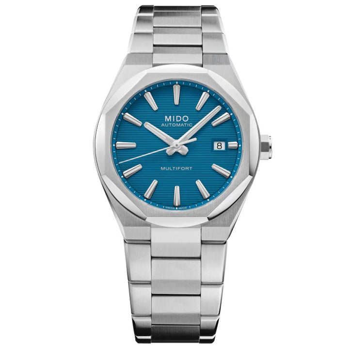 Mido klokke Multifort 8 One Crown turkis 40mm automatisk stål M055.507.11.041.00