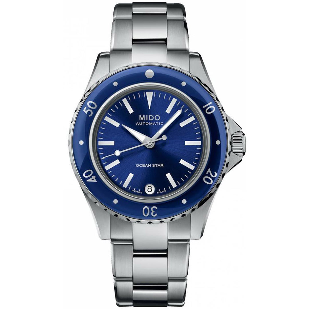 Mido orologio Ocean Star 36,5mm blu automatico acciaio M026.207.11.041.00