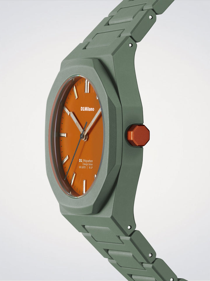D1 Milano Alpha Contrast Orologio Polycarbon 40,5 mm D1-PCBJ48