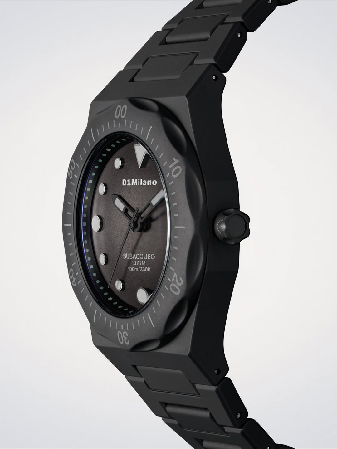 D1 Milano Karbon Dalgıç Saati Polikarbon 40,5 mm D1-PDBJ01