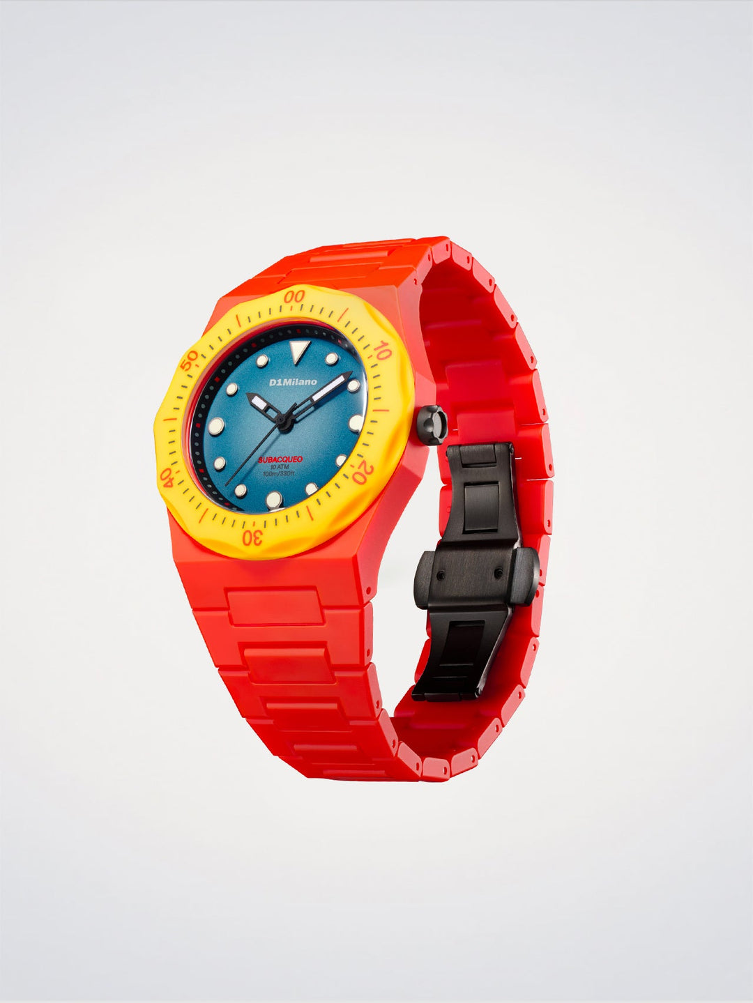 D1 Milano Fire Duikhorloge Polycarbon 40,5 mm D1-PDBJ05