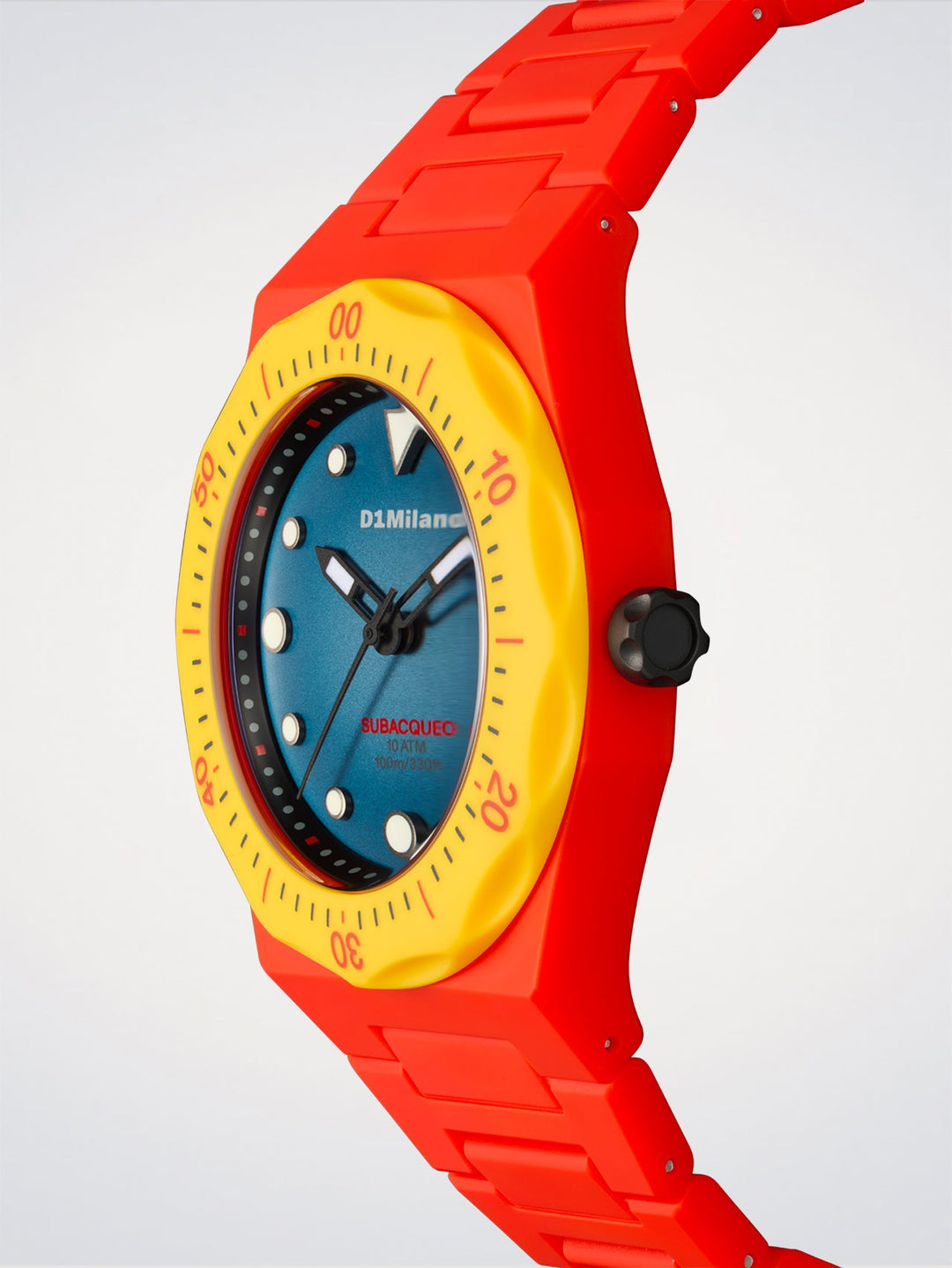 D1 Milano Fire Duikhorloge Polycarbon 40,5 mm D1-PDBJ05