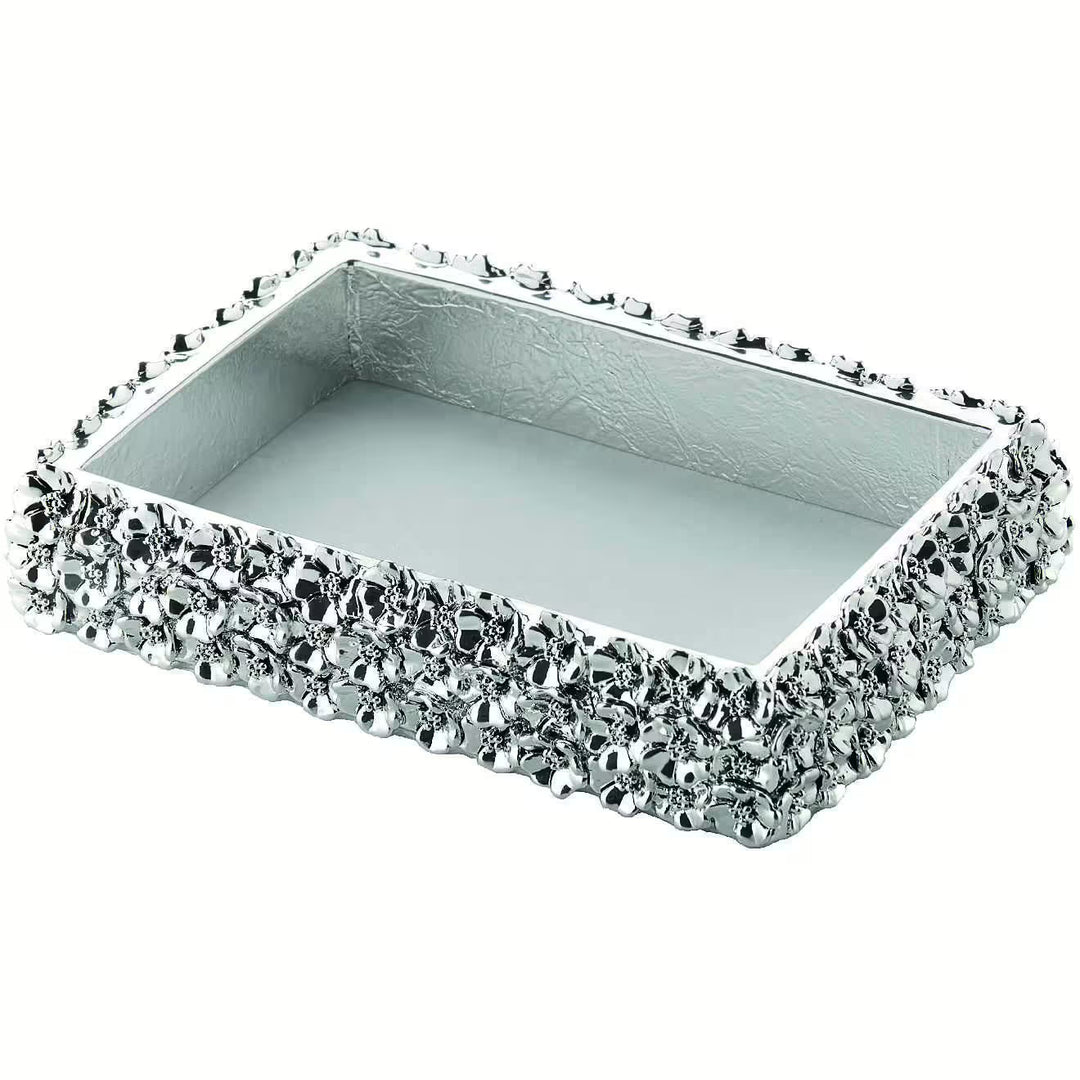 Soberano vaciado bolsillos de espino 20 x 24 cm laminado plata R 381