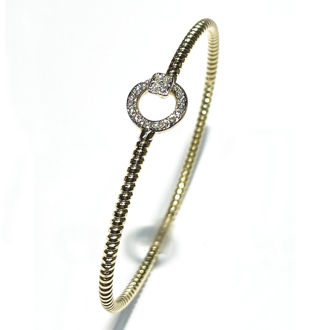 Capoda tubogas bracelets Titanium olan olan 18kt diamonds S298