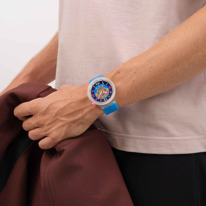 Swatch Neon Hielo Originals Big Bold 47mm SB01K400