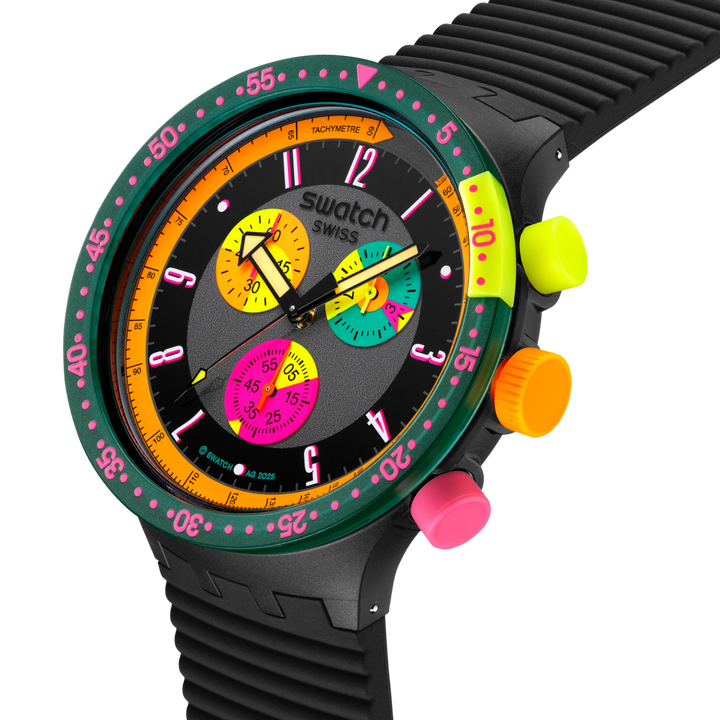 Swatch Neon Seppia Originals Big Bold 47mm SB02B104