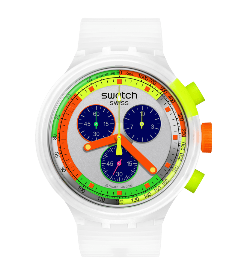 Swatch relógio NEON JELLY Originals Big Bold 47 milímetros SB02K100