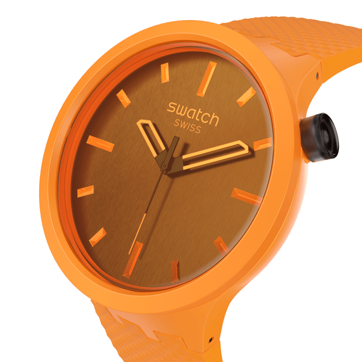 Swatch orologio CRUSHING ORANGE Originals Big Bold 47mm SB05O102