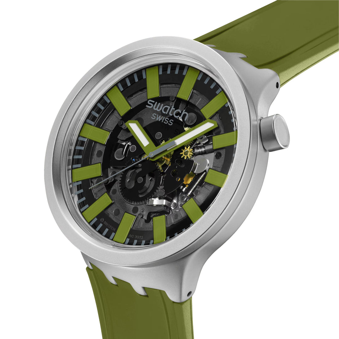 Swatch orologio THRU THE UNDERBRUSH Originals Big Bold Irony 47mm SB07S118