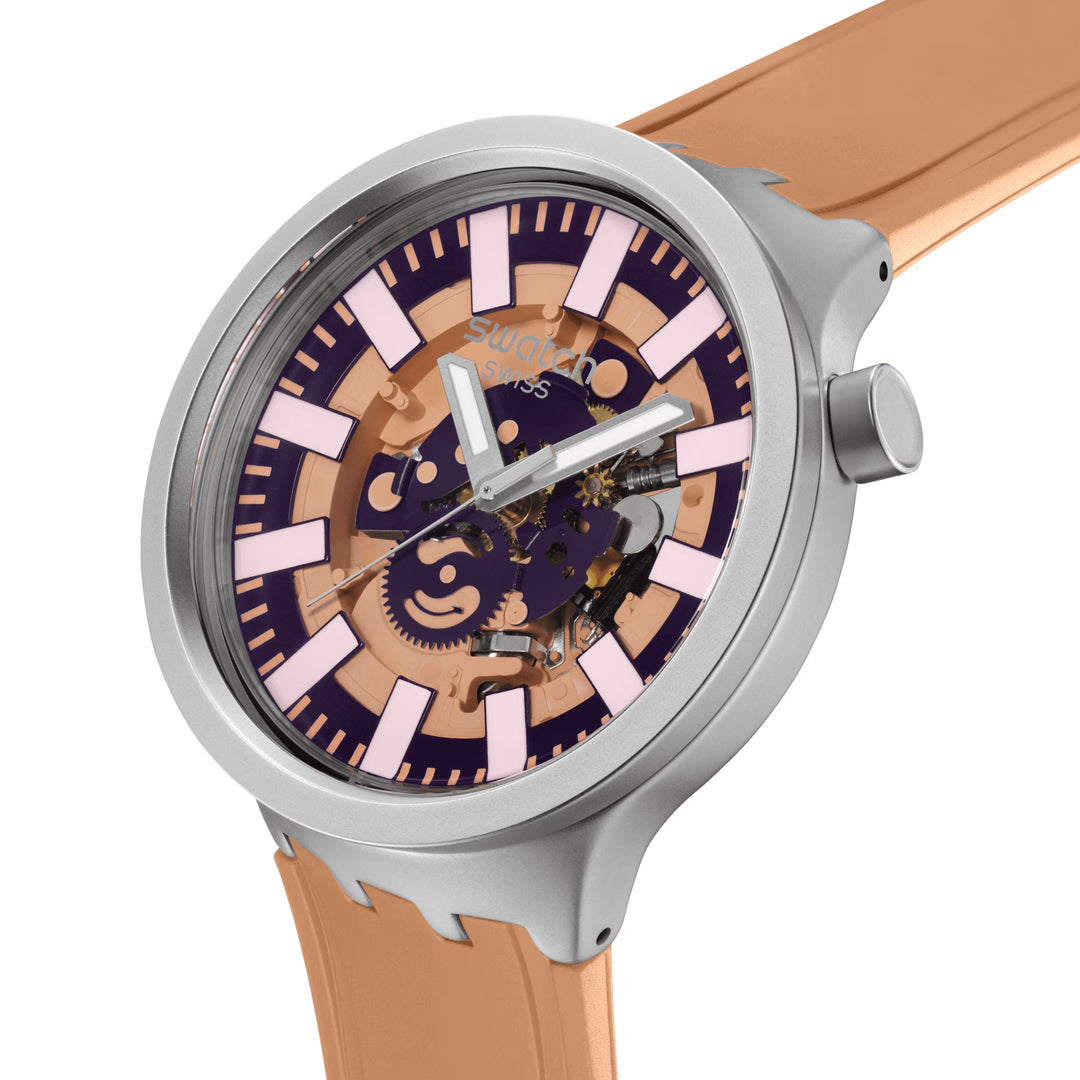 Swatch orologio TERRACOTTA TIDE Originals Big Bold Irony 47mm SB07S119