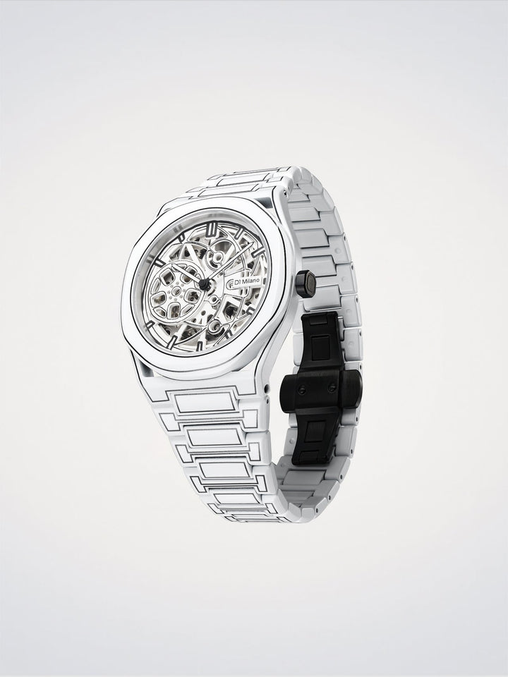 D1 Milano Esqueleto Esqueleto de boceto blanco 40,5 mm D1-SKBJ20