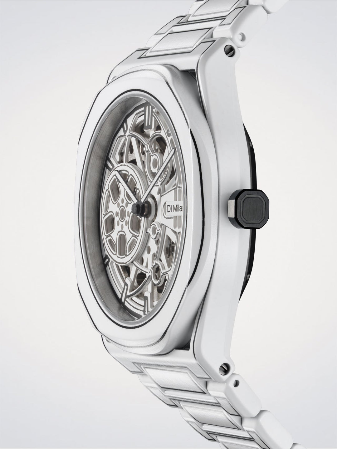 D1 Milano Esqueleto Esqueleto de boceto blanco 40,5 mm D1-SKBJ20