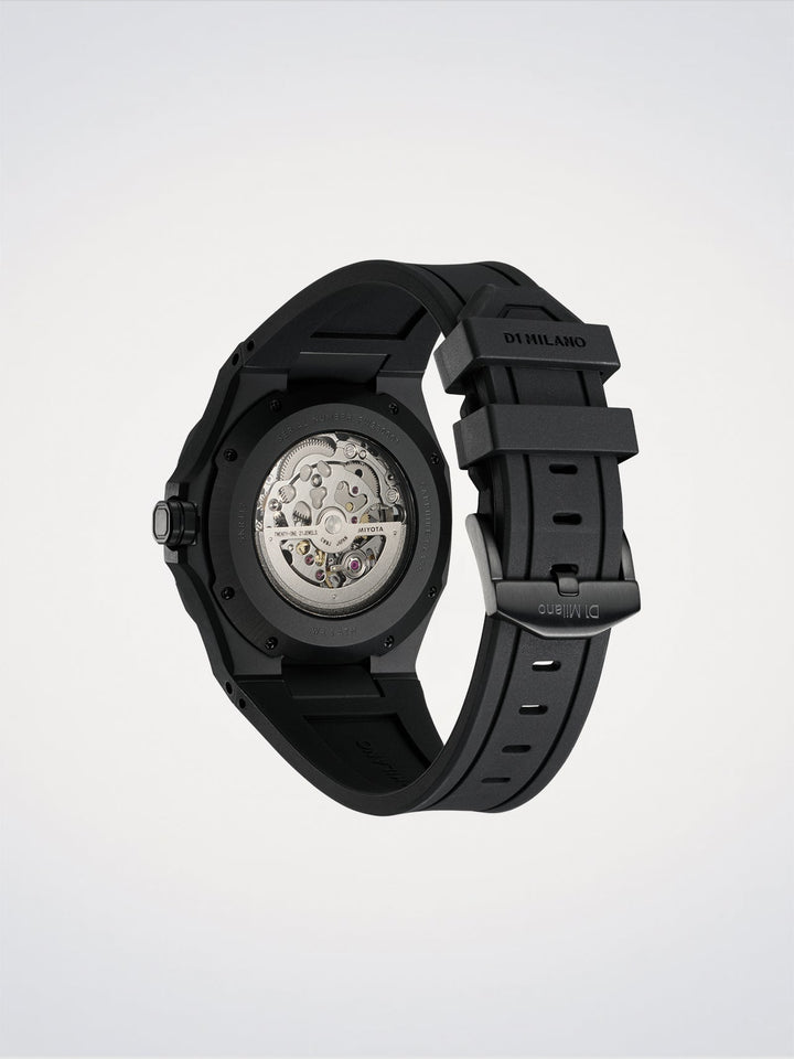 D1 Milano Gitzwart Skeletrubber 41,5 mm D1-SKRJ17