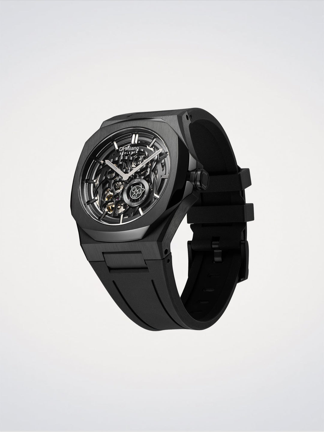 D1 Milano Gitzwart Skeletrubber 41,5 mm D1-SKRJ17