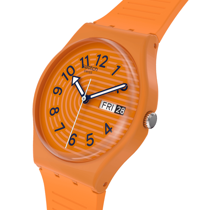 Swatch 시계 TRENDY LINES IN SIENNA 오리지널 젠트 34mm SO28O703