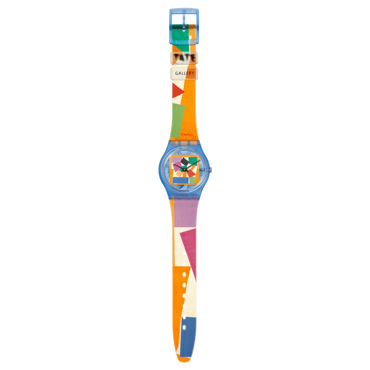Swatch घड़ी MATISSE'S SNAIL विशेष संस्करण TATE गैलरी मूल Gent 34mm SO28Z127