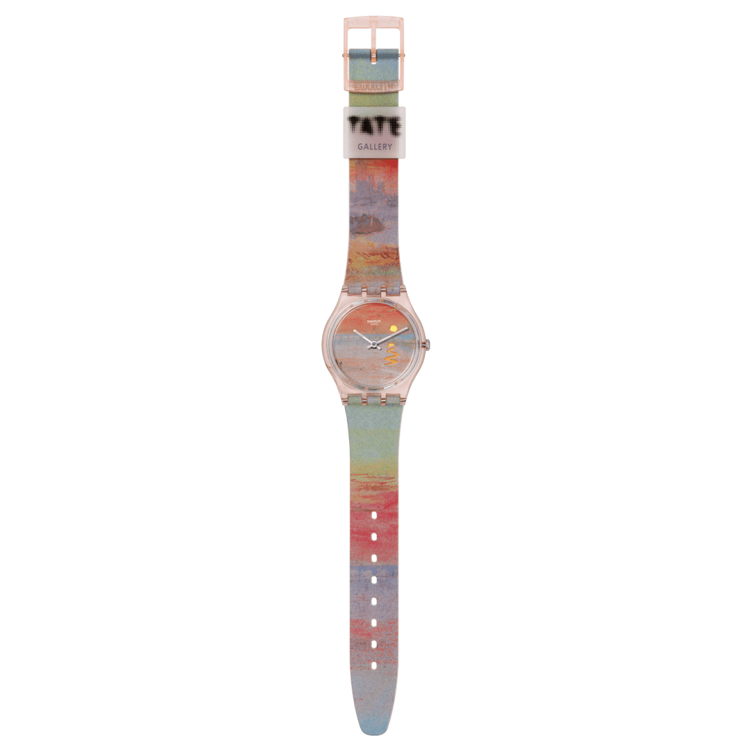 Swatch orologio TURNER'S SCARLET SUNSET Special Edition TATE GALLERY Originals Gent 34mm SO28Z700