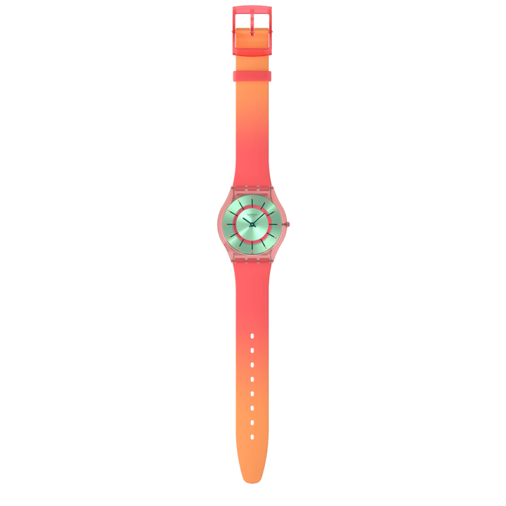 Relógio Swatch MINTY MANGO DREAM Originals Pele 34mm SS08P111