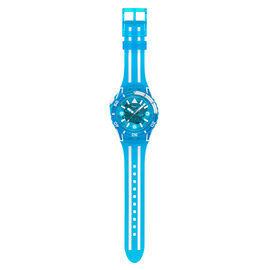 Swatch-Uhr SCUBAQUA BLUE FIRE 44 mm SSCU09S100