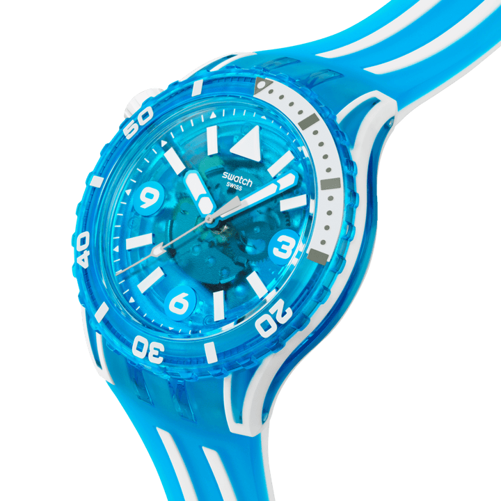 Swatch-Uhr SCUBAQUA BLUE FIRE 44 mm SSCU09S100