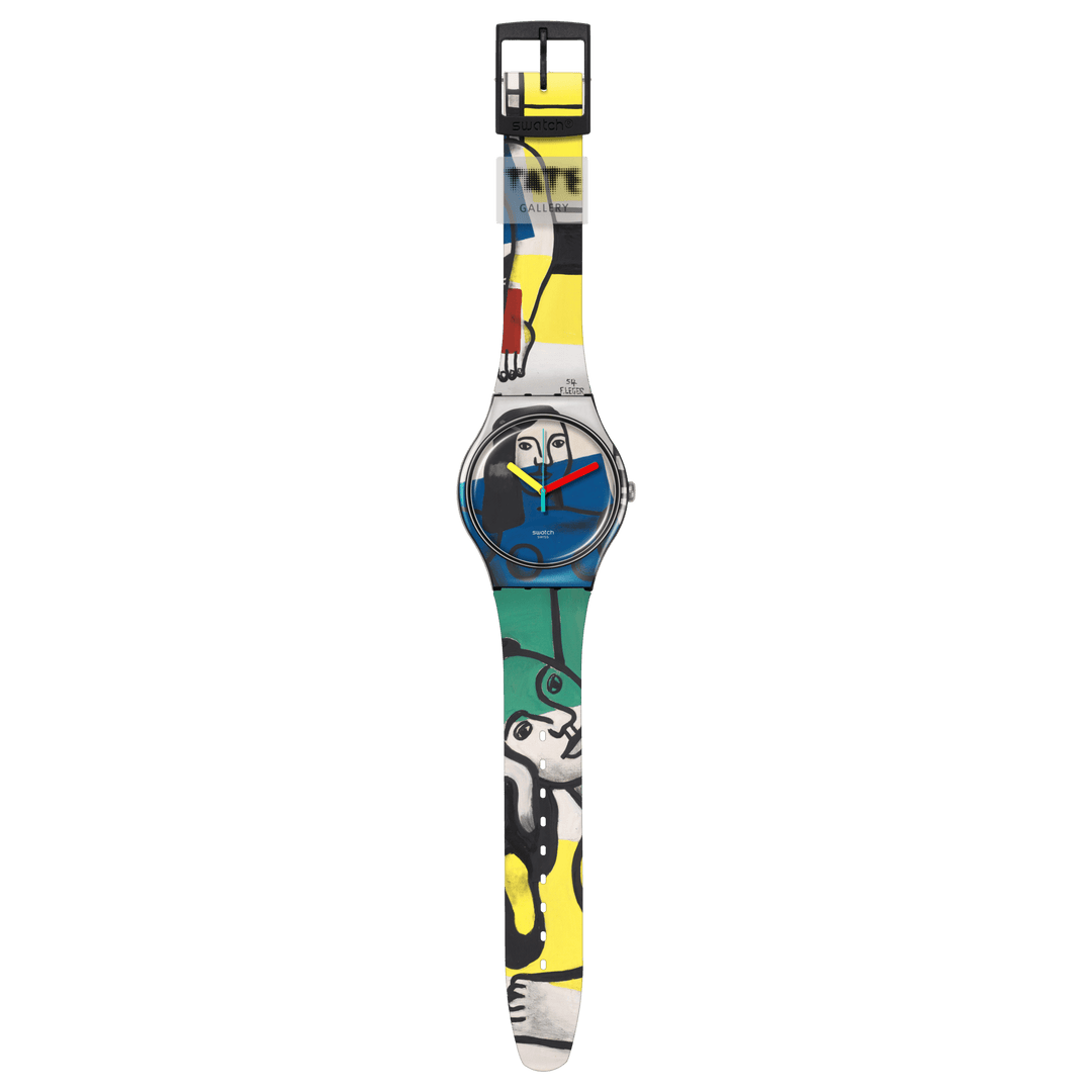 Reloj Swatch LEGER'S TWO Women Holding Flowers Special Edition TATE GALLERY Originals New Gent 41mm SUOZ363