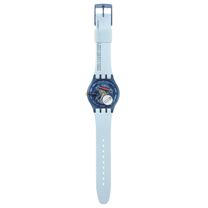Swatch Chagall's Blue Circus Edition Tate Gallery Originals New Gent 41 mm Suaz365