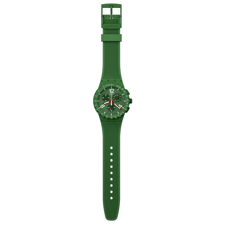 ساعة Swatch PRIMARYLY GREEN الأصلية كرونو 42 مم SUSG407