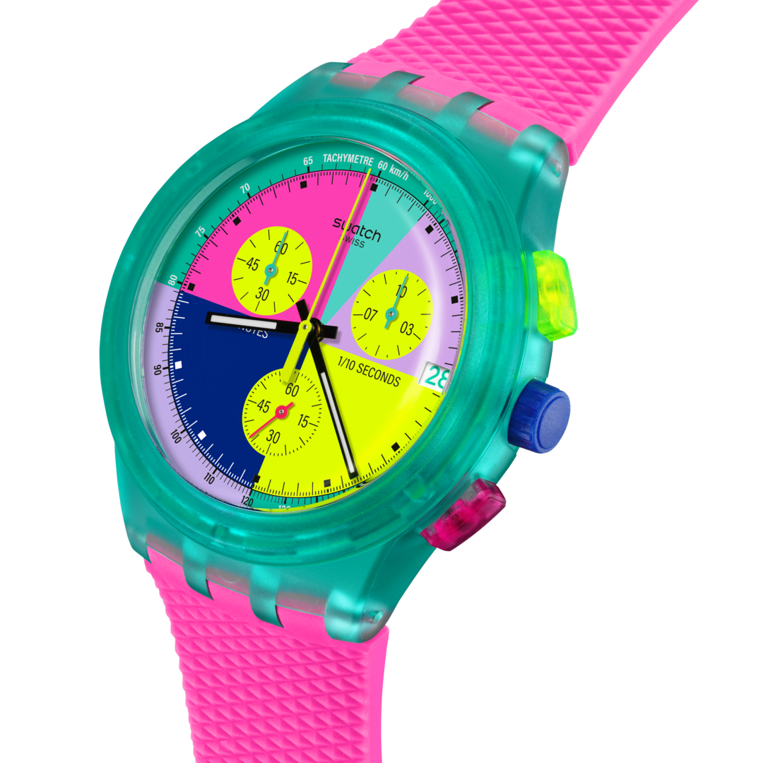 Swatch Neon Flash Arrow Originals Chrono 42mm Susg408
