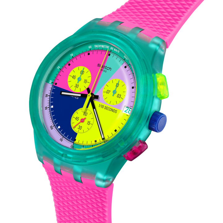 Swatch Neon Flash Arrow Originals Chrono 42mm Susg408