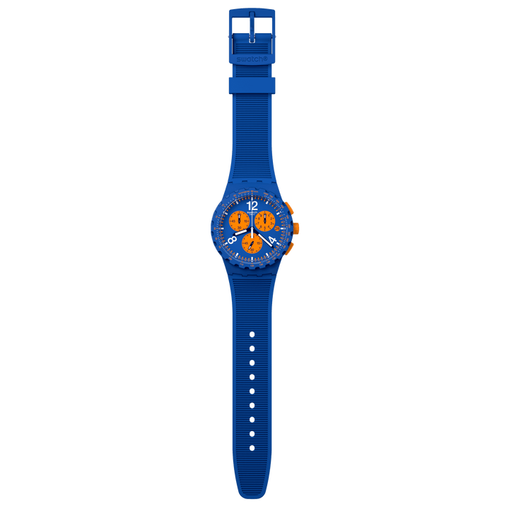 Swatch בעיקר מקורי כחול כרונו 42 מ"מ susn419