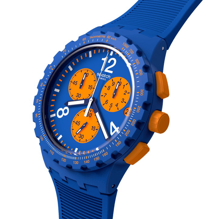 Swatch Primært blå originaler Chrono 42mm SUSN419