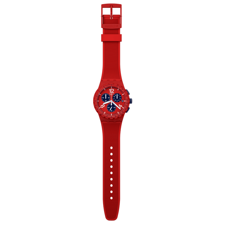 ساعة سواتش PRIMARILY RED Originals Chrono 42mm SURS407