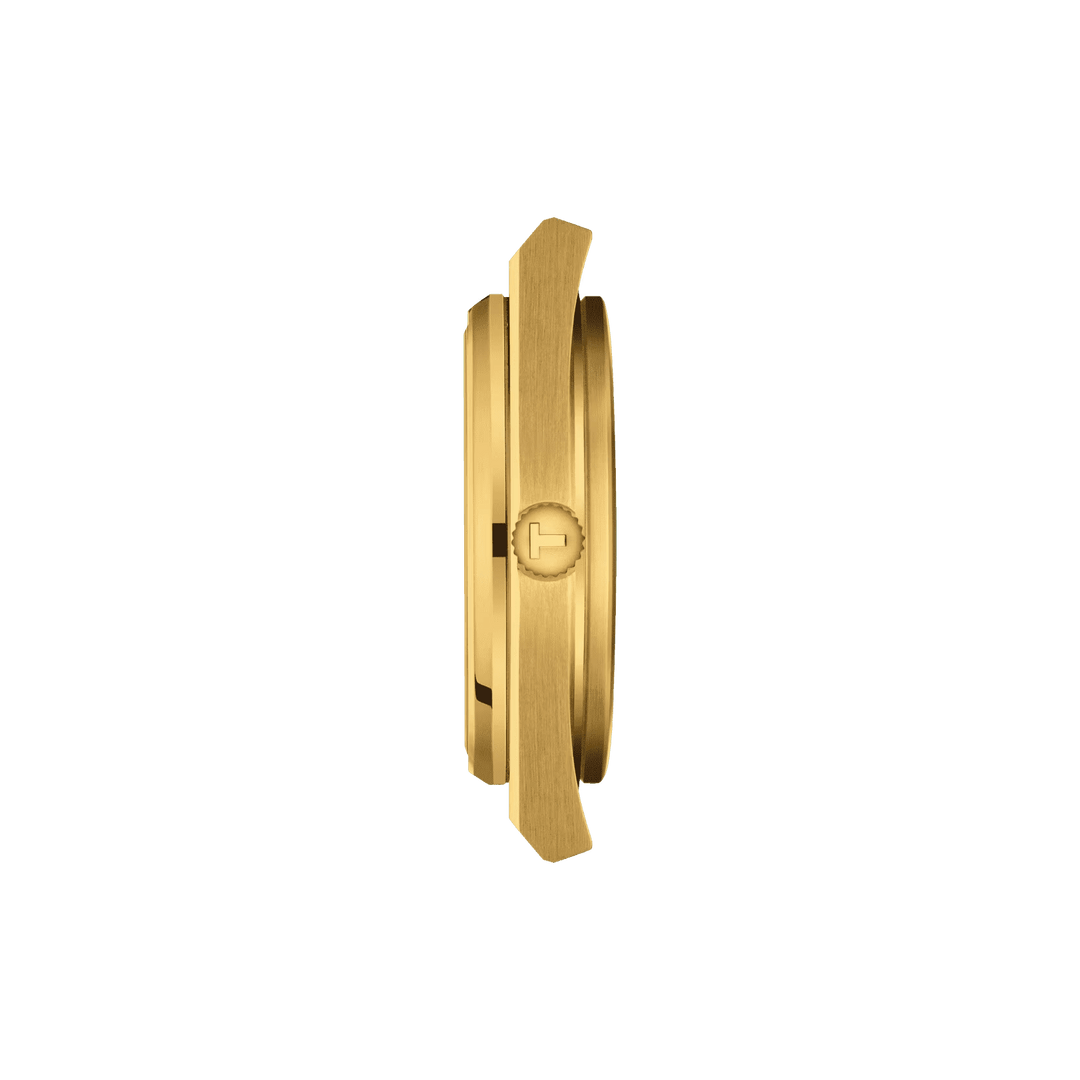 Tissot Clock PRX Powermitic 800 mm szampana Automatyczne stalowe wykończenie Pvd Gold T137.407.33.021.00