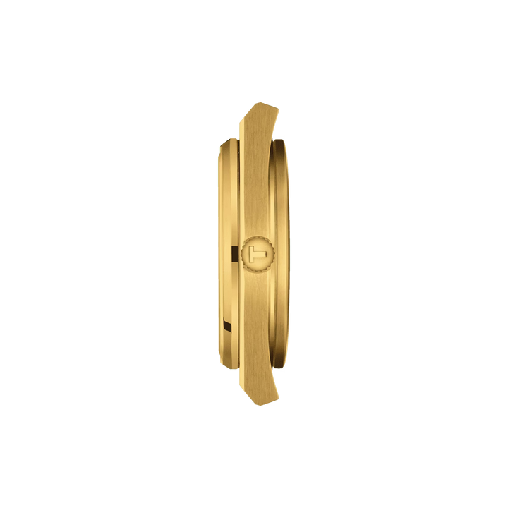 Tissot Clock Prx Powermitic 80 40mm Champagne Aço Automático Acabamento PVD PVD Gold Gold T137.407.33.021.00