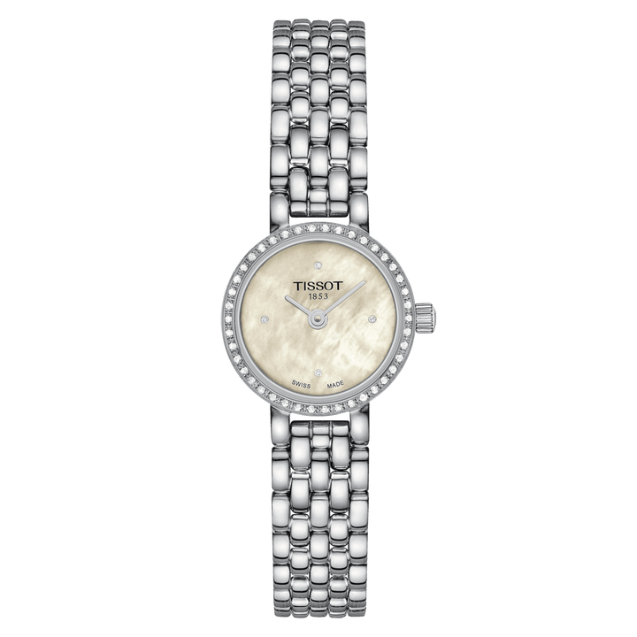 Часы Tissot Lovely Round 19,5 мм Мать жемчуга Алмазы Кварцевая сталь T140009.61.116.00