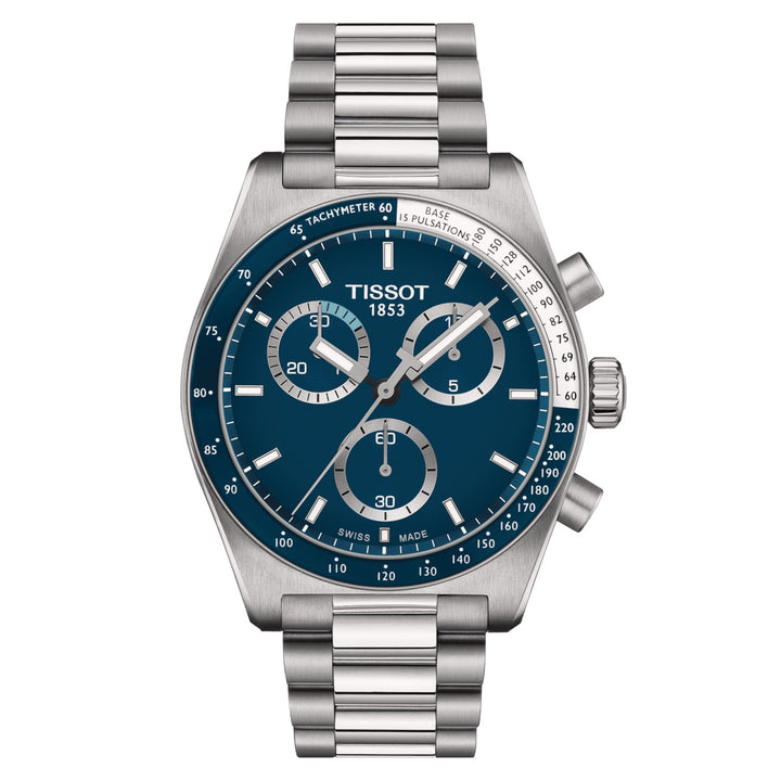 Tissot Watch PR516 Хронограф 40 -миллиметровый синий кварцевый сталь T149.417.11.041.00