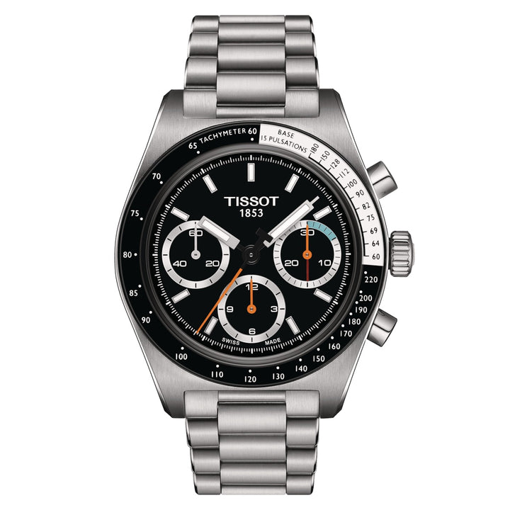 Tissot watch pr516 mechanical chronograph 41mm black mechanical steel t149.459.21.051.00