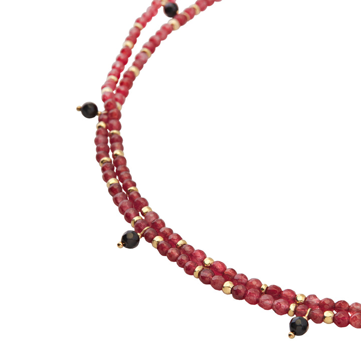 Breil Magnetica System Elemento necklace Medium Red Carpet steel IP Gold finish TJ3681