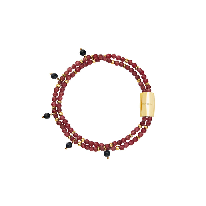 Breil Magnetica System Elemento Medium Red Carpet steel bracelet with IP Gold finish TJ3682