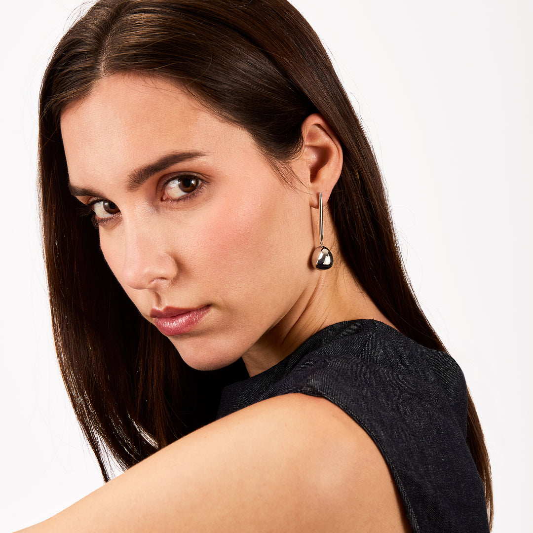 Breil pendant earrings b rocks steel tj3785