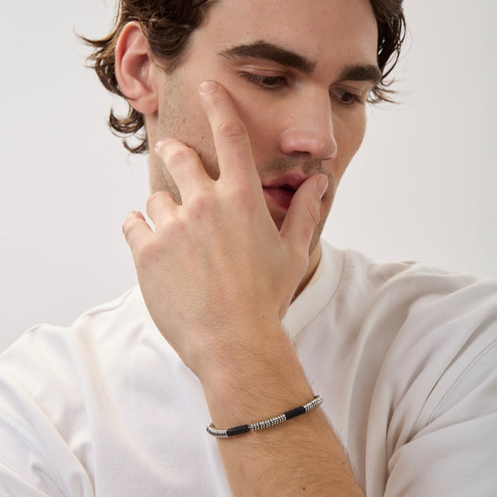 BREIK BRACELET Fusion steel lava stone tj3875