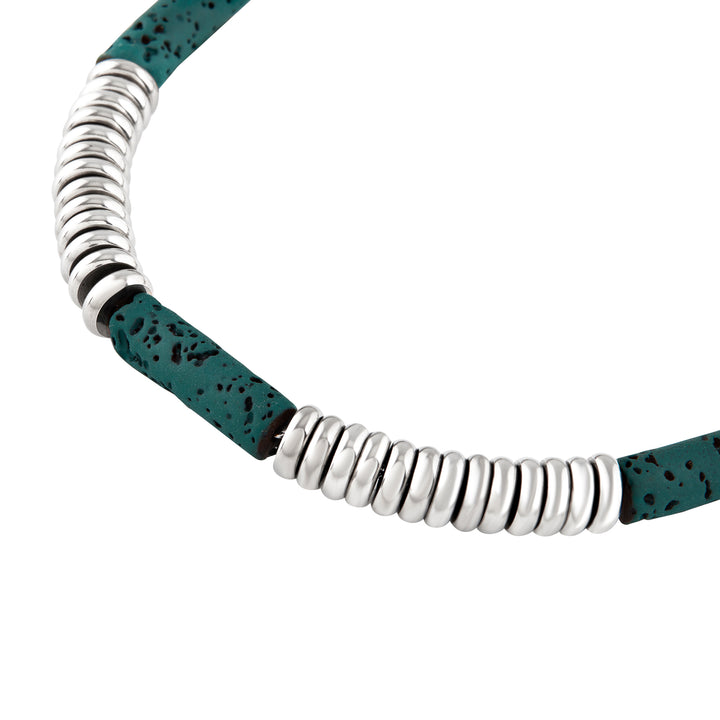 BREIK BRACELET Fusion steel lava stone tj3877