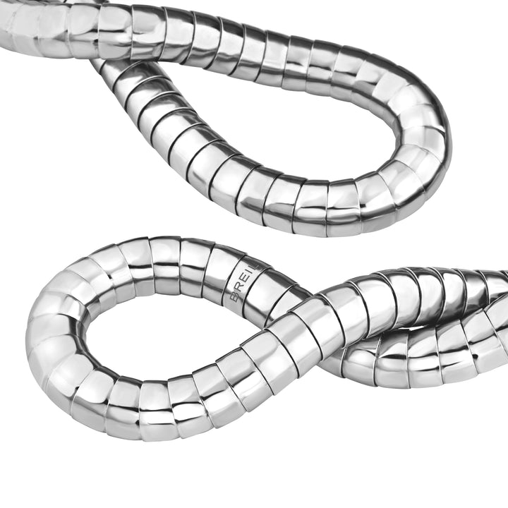 Breil Reloaded Snake steel choker necklace TJ3921