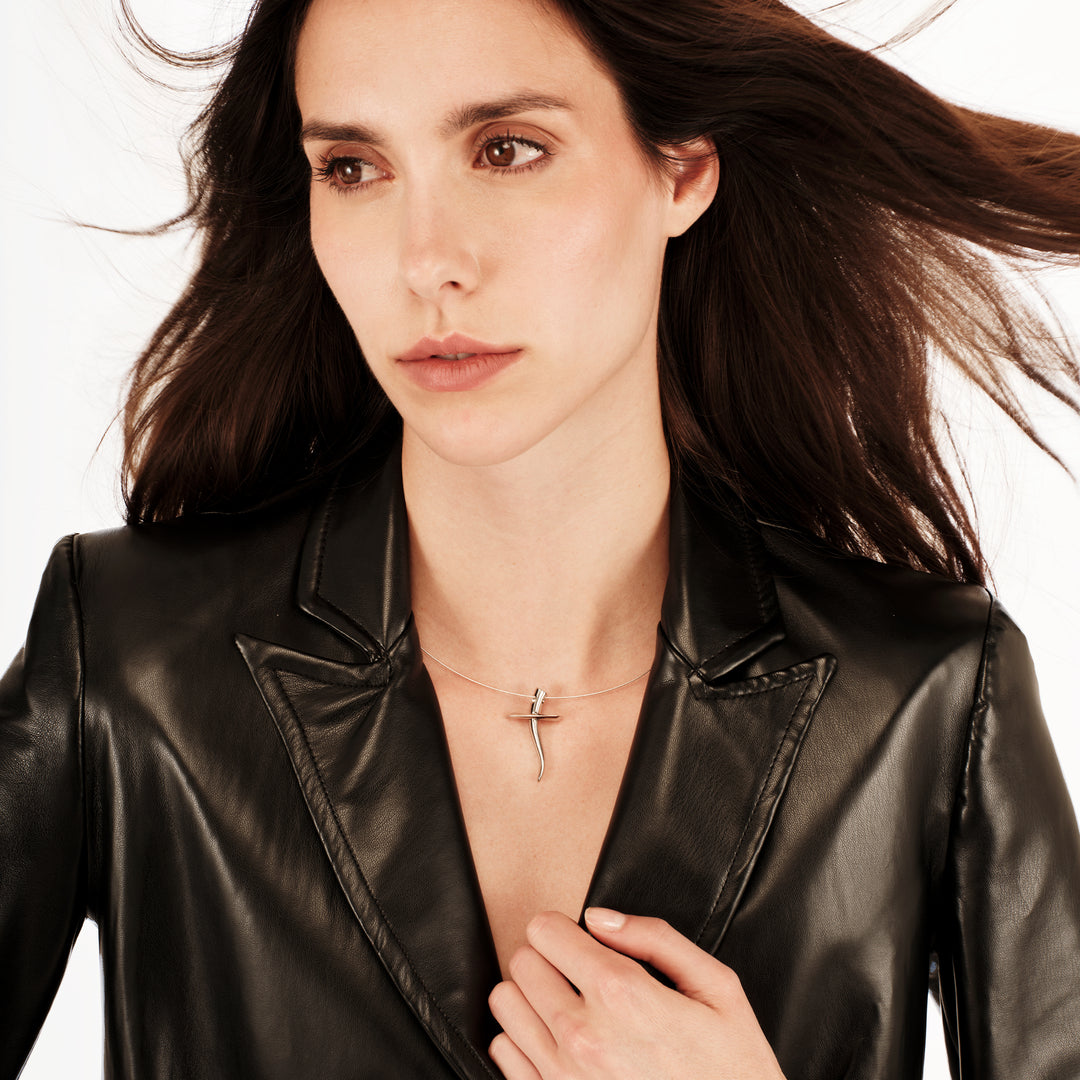 Breil Reloaded Steel Moon choker necklace TJ3923