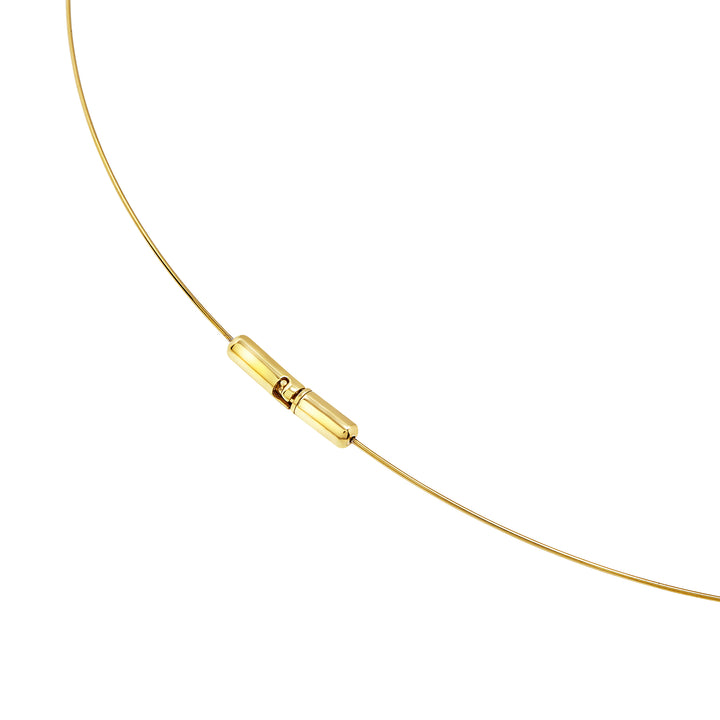Breil Reloaded Steel Moon choker necklace in steel with IP Gold finish TJ3924