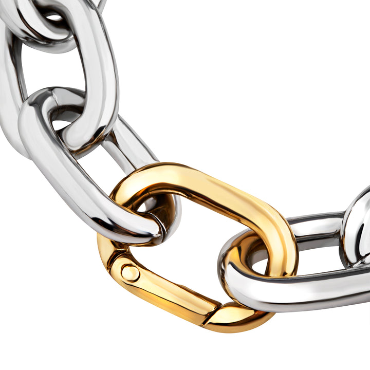 Breil Distinctive steel bracelet with IP gold finishes TJ3938