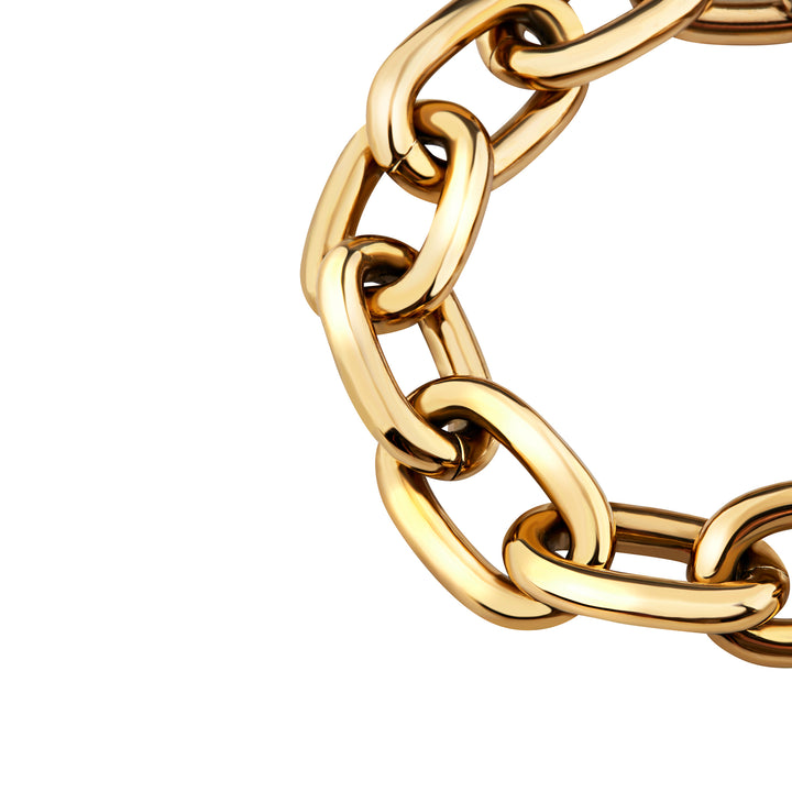 Breil Distinctive steel bracelet with IP gold finishes TJ3939