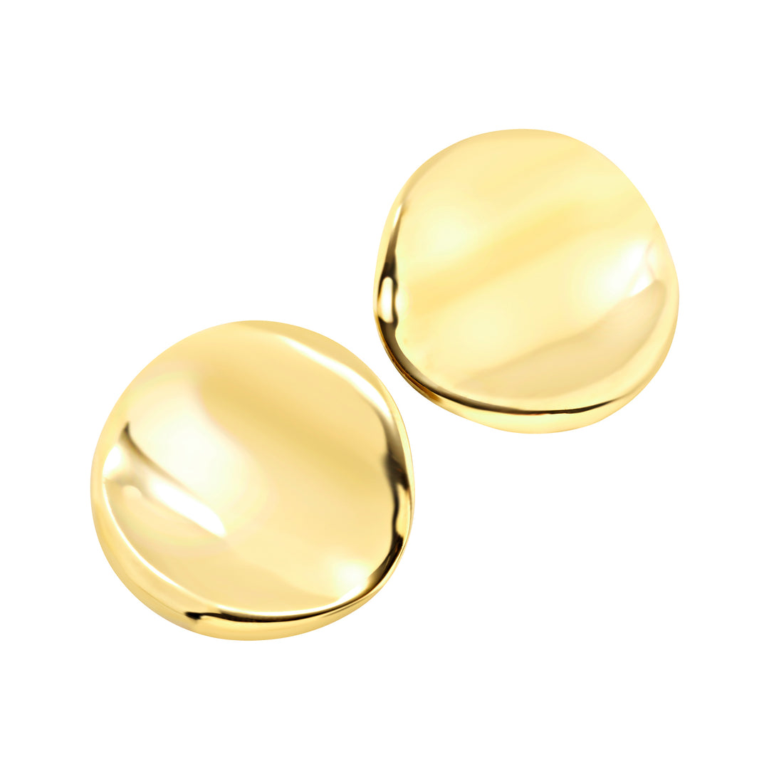 Brincos Breil Globe em aço com acabamento PVD dourado TJ4063