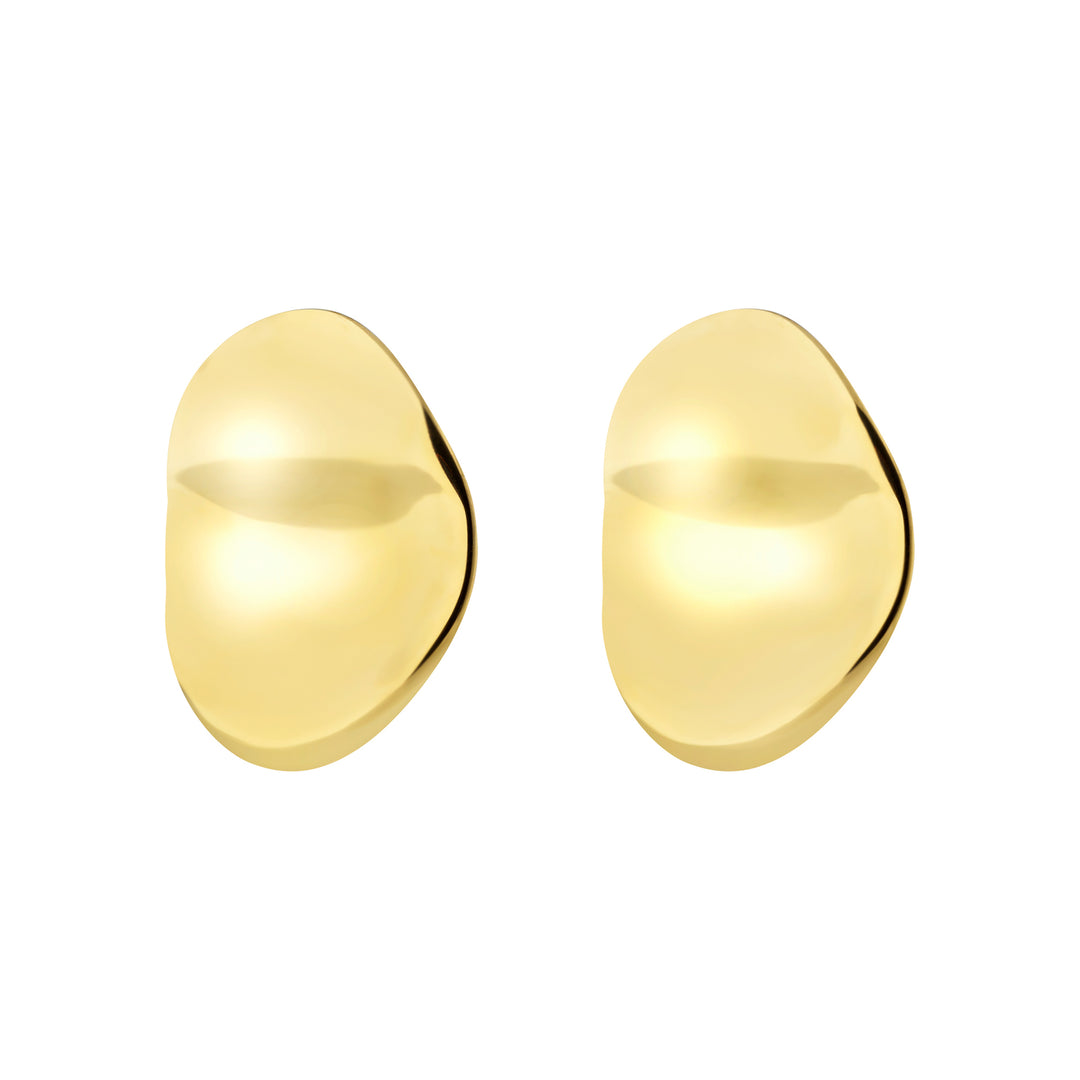 Brincos Breil Globe em aço com acabamento PVD dourado TJ4063