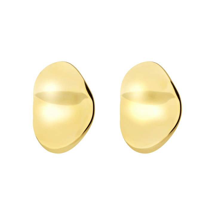 Brincos Breil Globe em aço com acabamento PVD dourado TJ4063